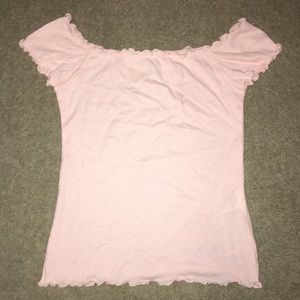 Hollister Off the Shoulder Ruffle Top